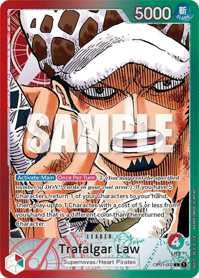 Trafalgar Law - OP01-002 - Leader (Parallel) - Romance Dawn