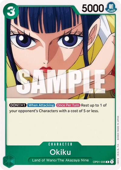 Okiku - OP01-035 - Rare - Romance Dawn