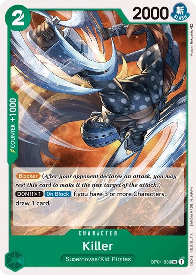 Killer - OP01-039 - Uncommon - Romance Dawn