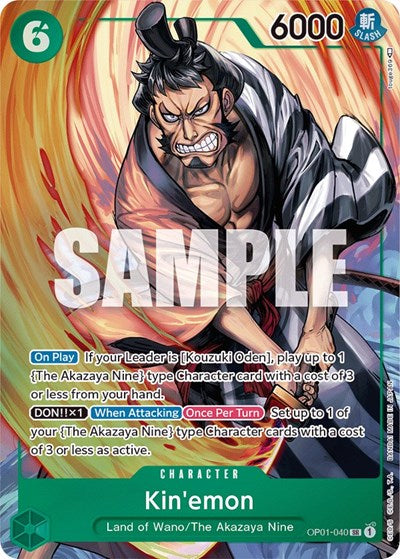 Kin'emon - OP01-040 - Super Rare (Parallel) - Romance Dawn