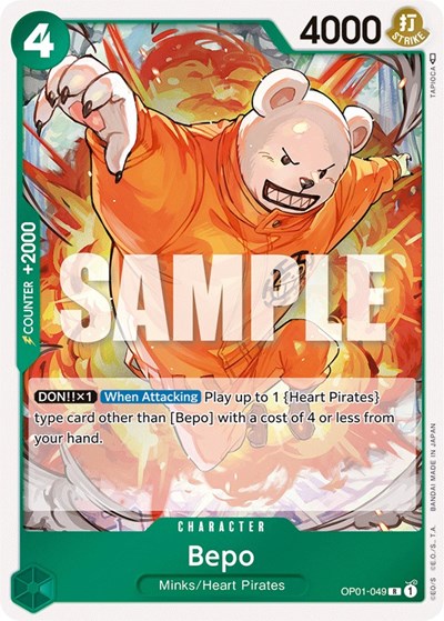 Bepo - OP01-049 - Rare - Romance Dawn