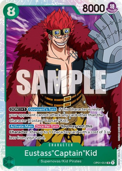 Eustass"Captain"Kid - OP01-051 - Super Rare - Romance Dawn