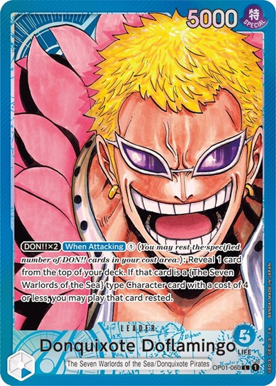 Donquixote Doflamingo - OP01-060 - Leader (Parallel) - Romance Dawn
