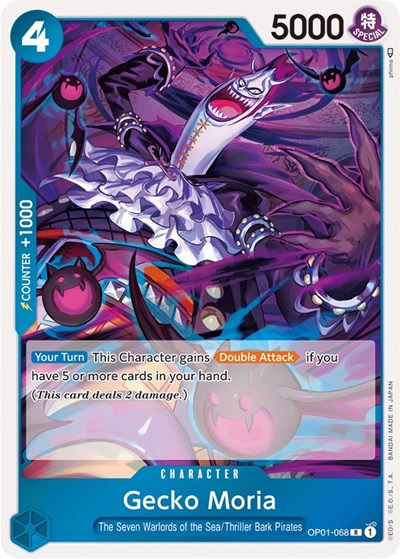 Gecko Moria - OP01-068 - Rare - Romance Dawn