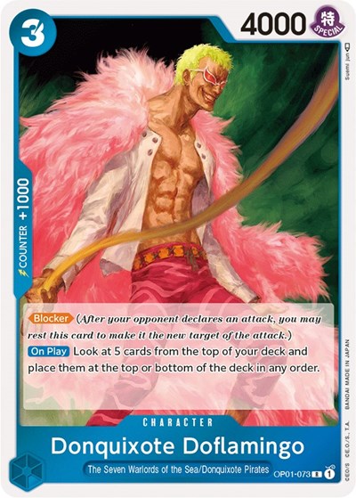 Donquixote Doflamingo - OP01-073 - Rare - Romance Dawn
