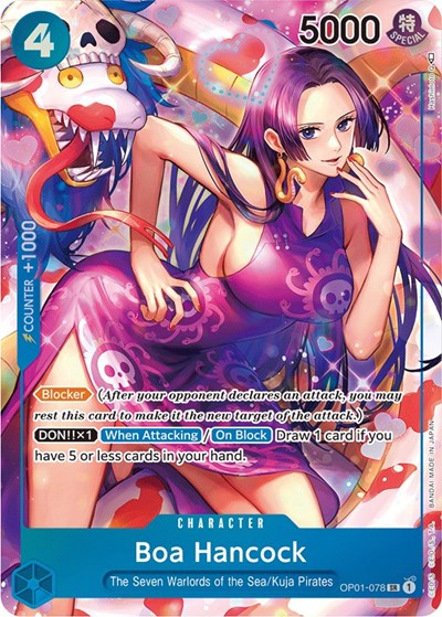 Boa Hancock - OP01-078 - Super Rare (Parallel) - Romance Dawn