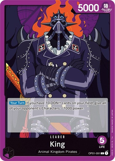 King - OP01-091 - Leader - Romance Dawn