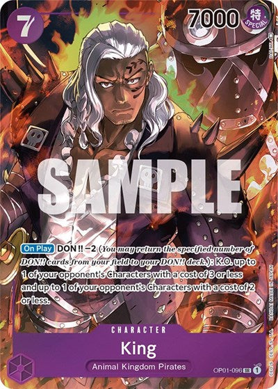 King - OP01-096 - Super Rare (Parallel) - Romance Dawn