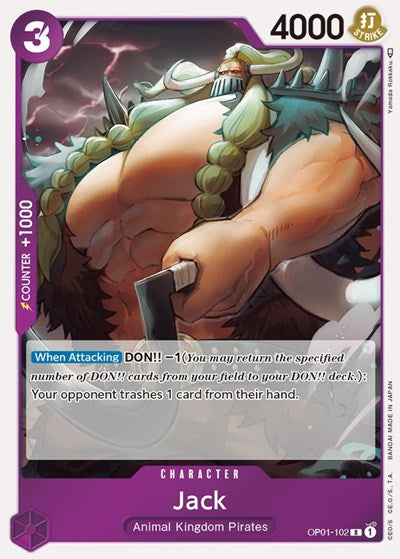 Jack - OP01-102 - Rare - Romance Dawn