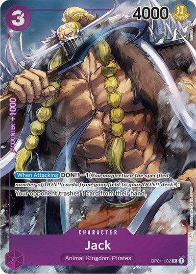 Jack - OP01-102 - Rare (Parallel) - Romance Dawn
