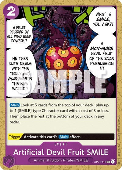 Artificial Devil Fruit SMILE - OP01-116 - Uncommon - Romance Dawn