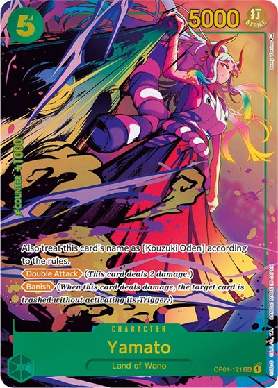 Yamato - OP01-121 - Secret Rare (Parallel) - Romance Dawn