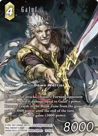 Galuf - 18-054L - Legend (Full Art) - Resurgence of Power