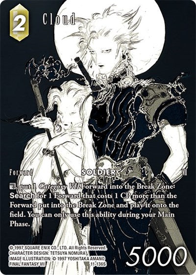 Cloud - 11-136S - Starter (Full Art Reprint) - Resurgence of Power