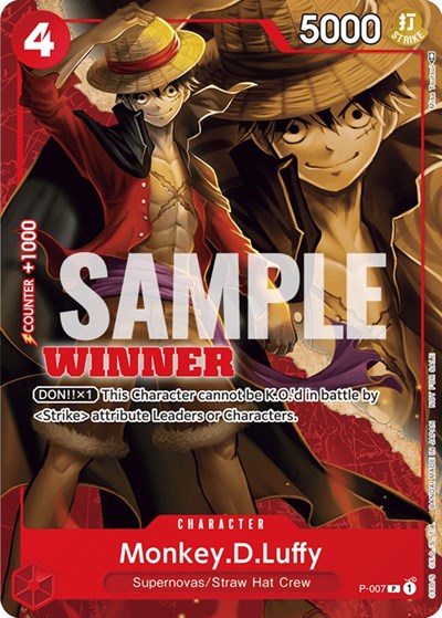 Monkey.D.Luffy - P-007 (Winner Pack Vol. 1) - P-007 - Promo - One Piece Promotion Cards