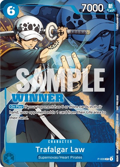 Trafalgar Law - P-009 (Winner Pack Vol. 1) - P-009 - Promo - One Piece Promotion Cards