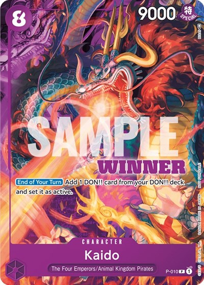 Kaido - P-010 (Winner Pack Vol. 1) - P-010 - Promo - One Piece Promotion Cards