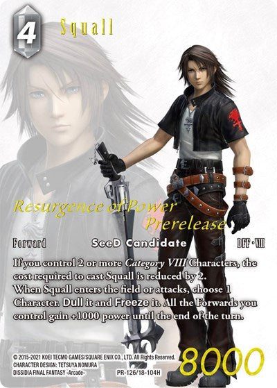 Squall - PR-126/18-104H - Promo (Prerelease Promo) - FF: Promo Cards