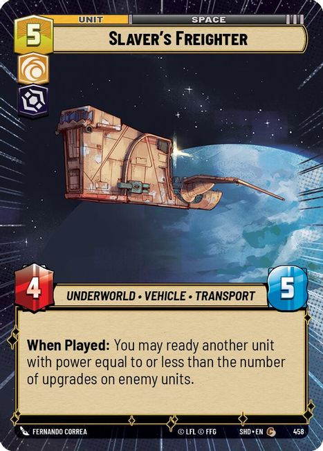 Slaver's Freighter - SHD - 458 - Common - Hyperspace