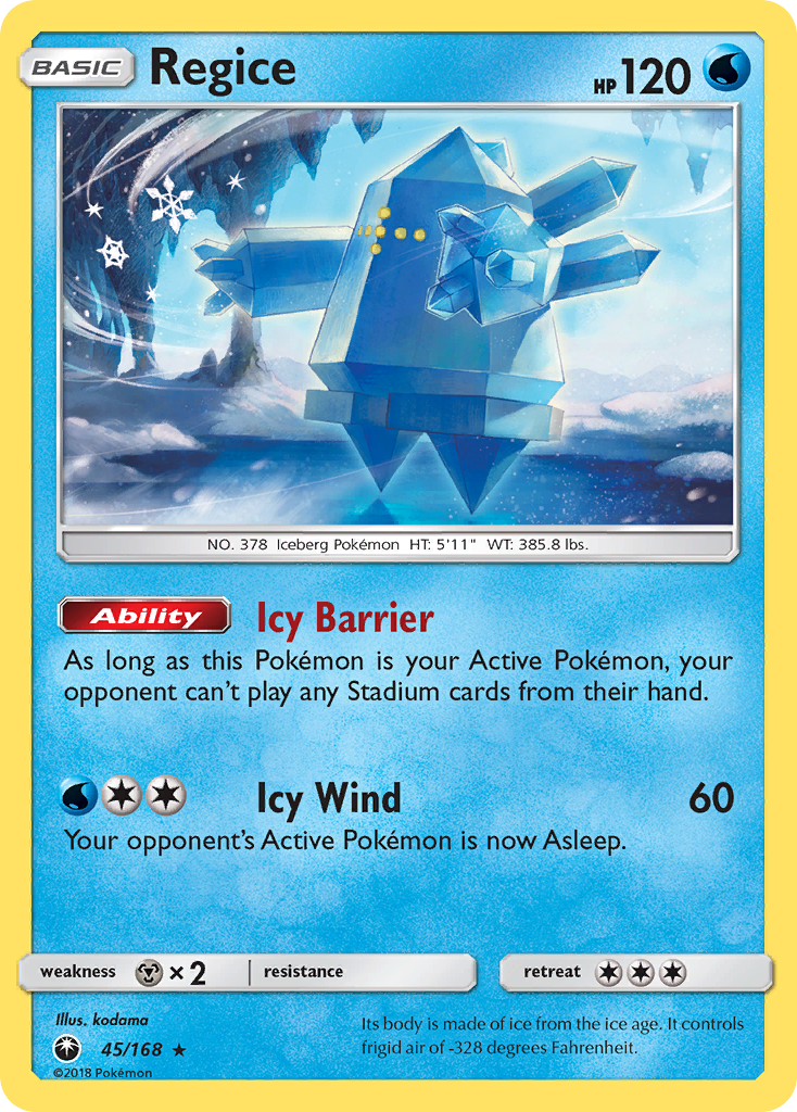 Regice - 045/168 - Celestial Storm