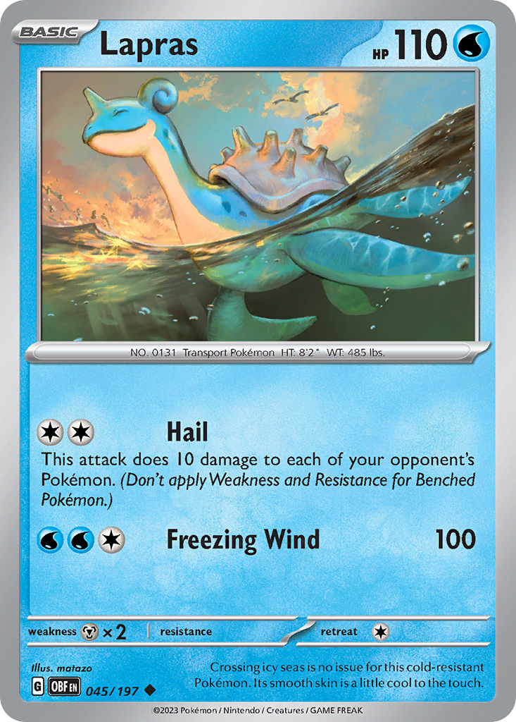 Lapras - 045/197 - Obsidian Flames