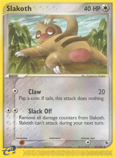 Slakoth - 045/109 - Ruby & Sapphire