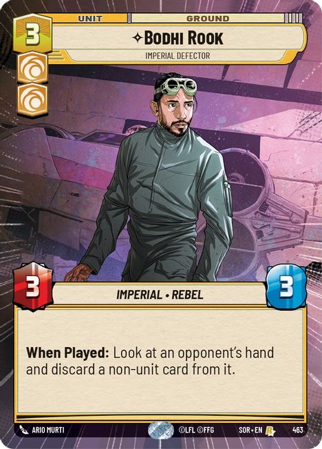 Bodhi Rook - SOR - 463 - Rare - Hyperspace