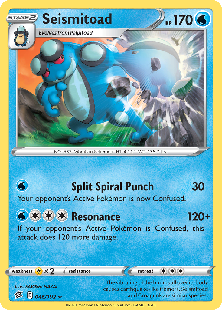 Seismitoad - 046/192 - Rebel Clash