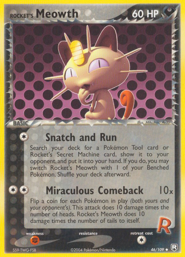 Rocket's Meowth - 046/109 - Team Rocket Returns