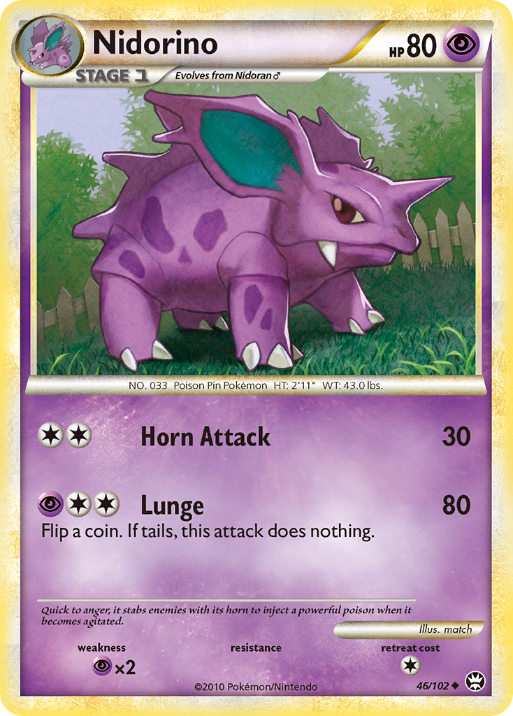 Nidorino - 046/102 - HS—Triumphant