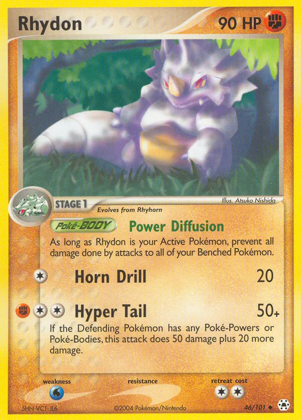 Rhydon - 046/101 - Hidden Legends