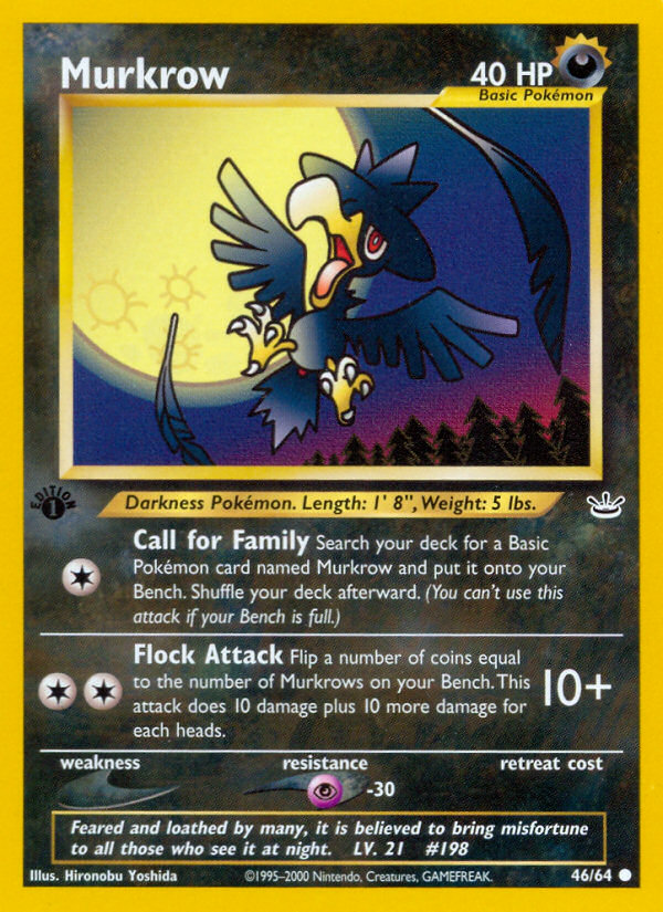 Murkrow - 46/64 - Neo Revelation