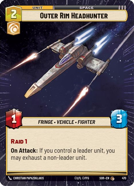 Outer Rim Headhunter - SOR - 470 - Common - Hyperspace