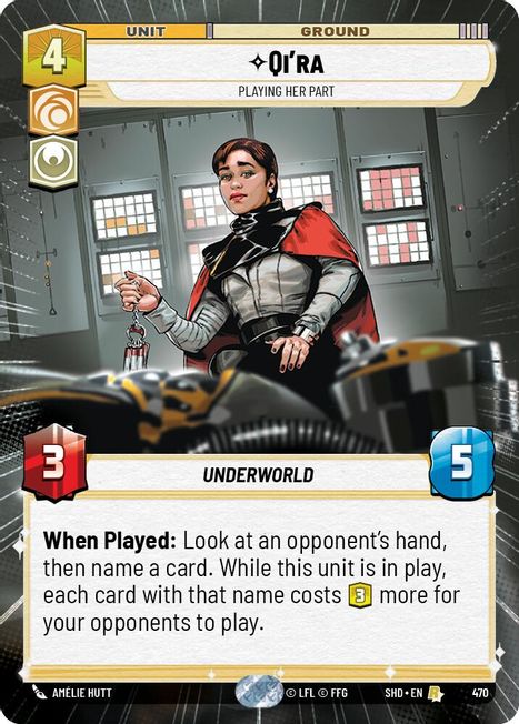 Qi'ra - SHD - 470 - Rare - Hyperspace