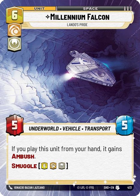 Millennium Falcon - SHD - 472 - Uncommon - Hyperspace