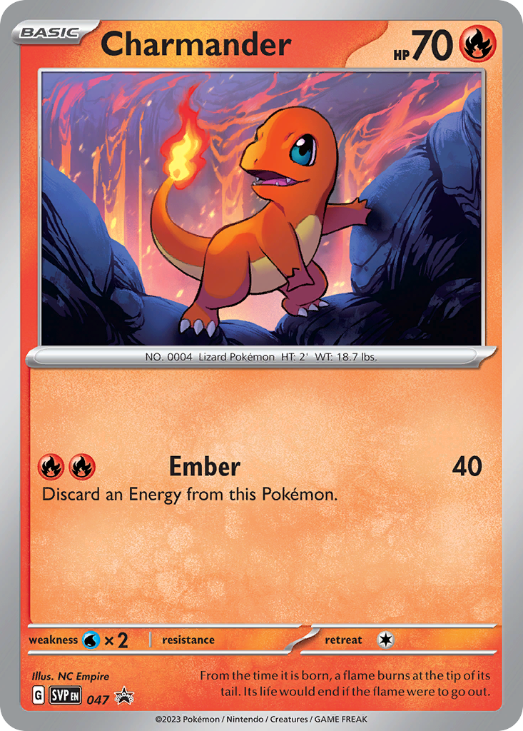 Charmander - 047/102 - Scarlet & Violet Black Star Promos