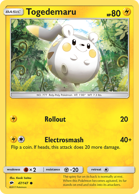 Togedemaru - 047/147 - Burning Shadows