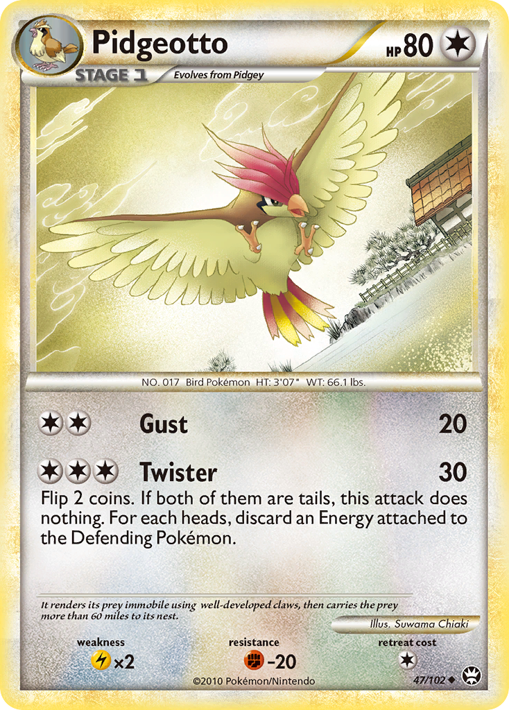 Pidgeotto - 047/102 - HS—Triumphant