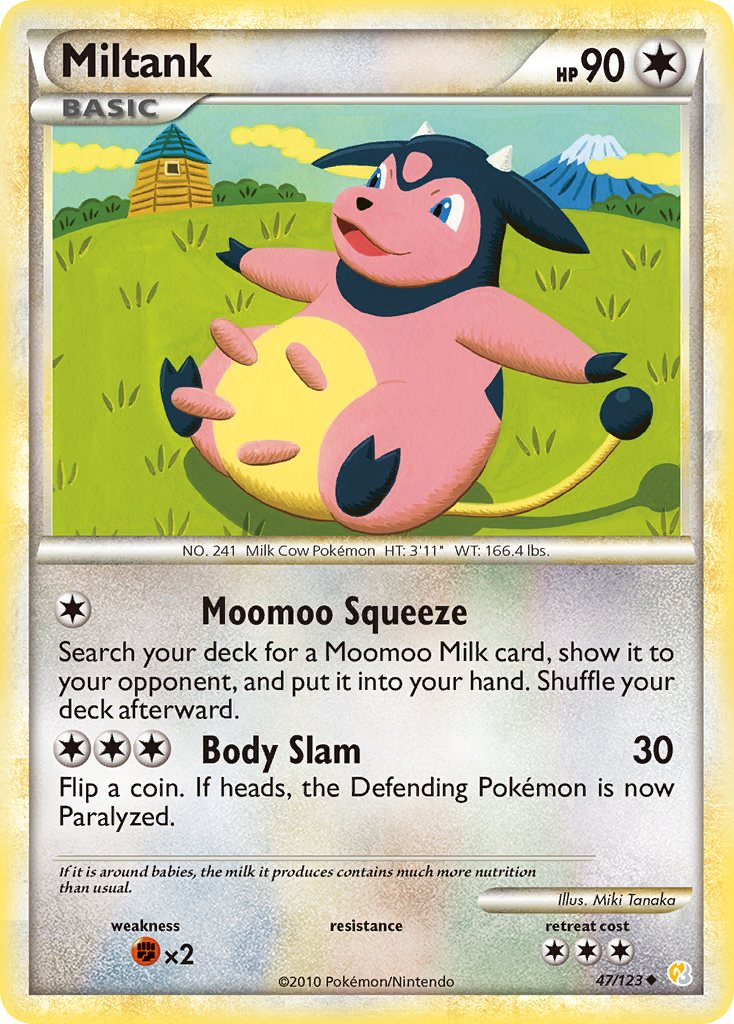 Miltank - 047/123 - HeartGold & SoulSilver