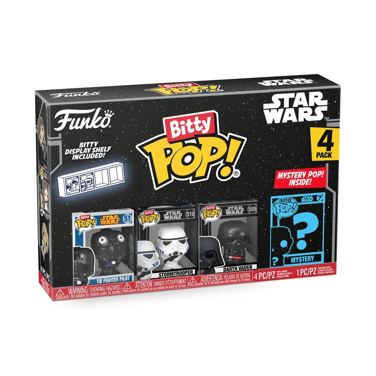 Star Wars Darth Vader Funko Bitty Pop! Mini-Figure 4-Pack