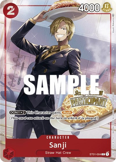 Sanji (Online Regional 2023) [Participant] - ST01-004 - Promo - One Piece Promotion Cards