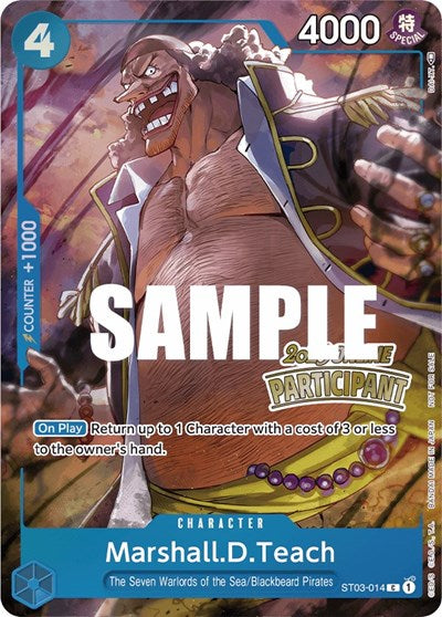 Marshall.D.Teach (Online Regional 2023) [Participant] - ST03-014 - Promo - One Piece Promotion Cards