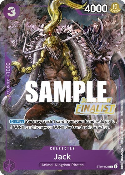 Jack (Online Regional 2023) [Finalist] - ST04-008 - Promo - One Piece Promotion Cards