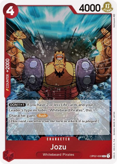 Jozu - OP02-008 - Rare - Paramount War