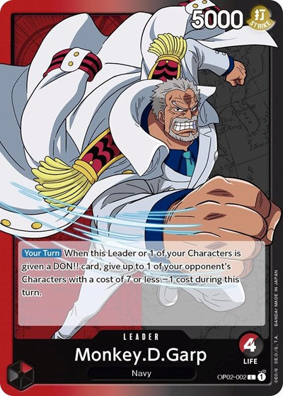 Monkey.D.Garp - OP02-002 - Leader - Paramount War