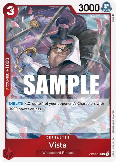 Vista - OP02-011 - Rare - Paramount War