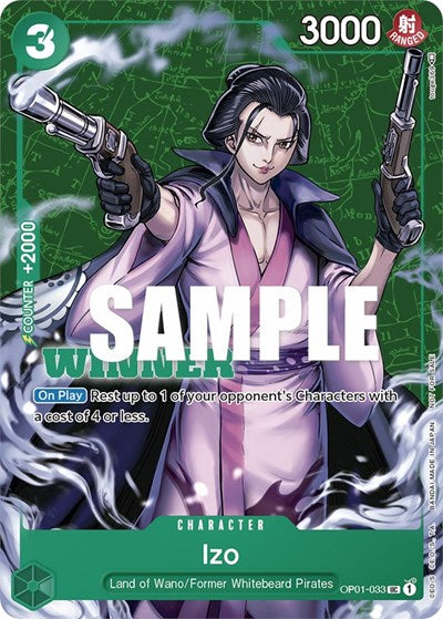 Izo (Tournament Pack Vol. 2) [Winner] - OP01-033 - Promo - One Piece Promotion Cards