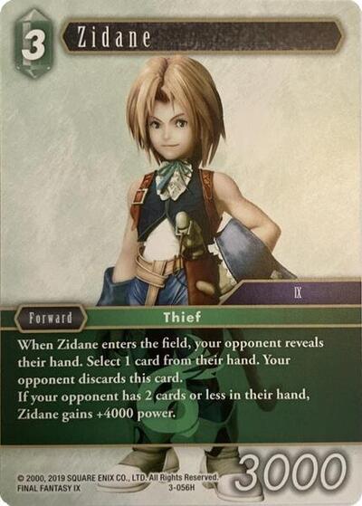 Zidane - 3-056H - Hero - Deck Exclusive Cards