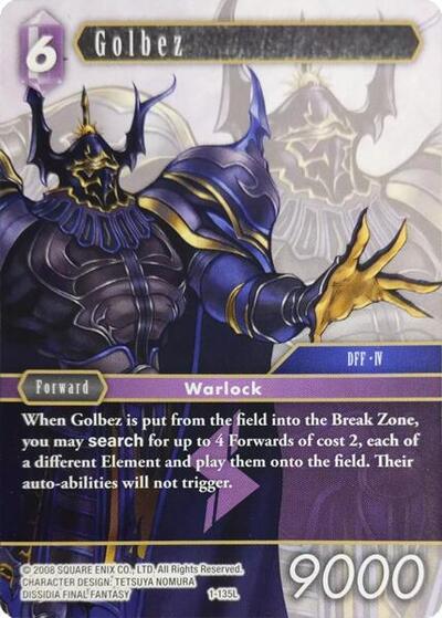 Golbez - 1-135L - Legend - Deck Exclusive Cards