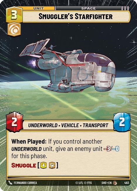 Smuggler's Starfighter - SHD - 483 - Common - Hyperspace